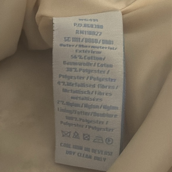 Boden Silver Midi Pencil Skirt Sparkle Ribbon‎ Size 10 L Holiday Party Work Date - Picture 6 of 6